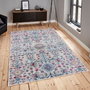 Conceptum Alfombra Woosonıl106 Azul, Naranja, Rosa y Gris (160 x 230 cm)